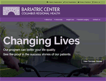 Tablet Screenshot of columbusbariatrics.com